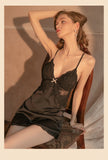 Deep V Lace Nightgown & Robe Set